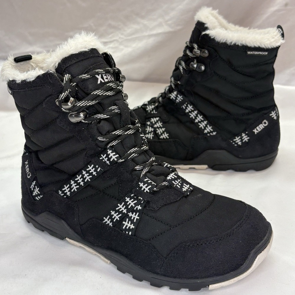 Xero Shoes Womens US 7.5 Alpine Waterproof Boots Insulated Barefoot Zero Drop